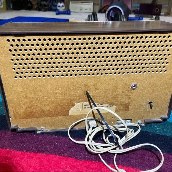 Vintage General Electric alarm radio